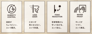 壁を自分好みに飾る？！健康&快適な調湿建材「エコカラット」