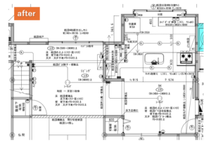 施工後平面図