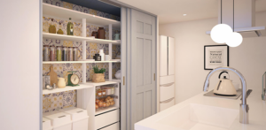 スペースを効率よく活用、キッチンの収納アイディア